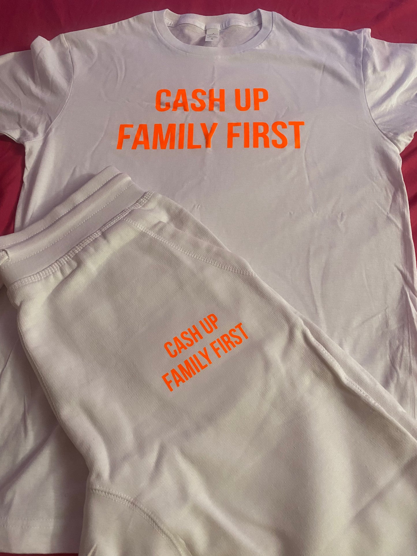 orange & white cuf1st set